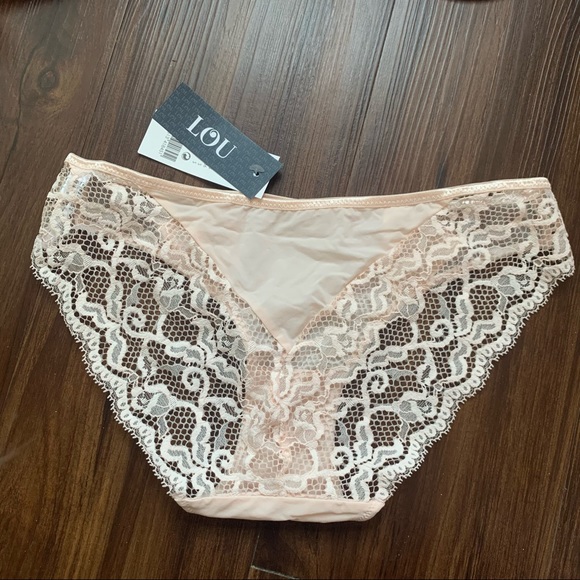 LOU Lace Bra and Underwear Set in Light Pink NWT - Picture 8 of 8